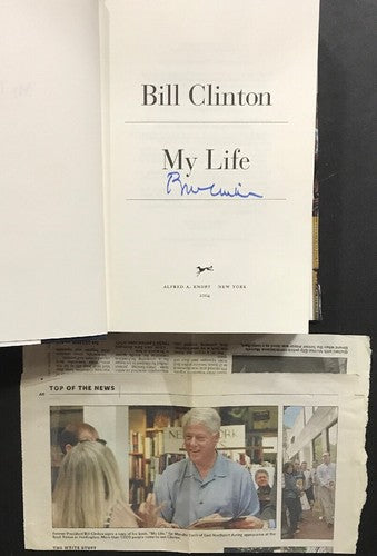 Bill Clinton President My Life Hard Cover Book Signed Mint Proof CBM COA