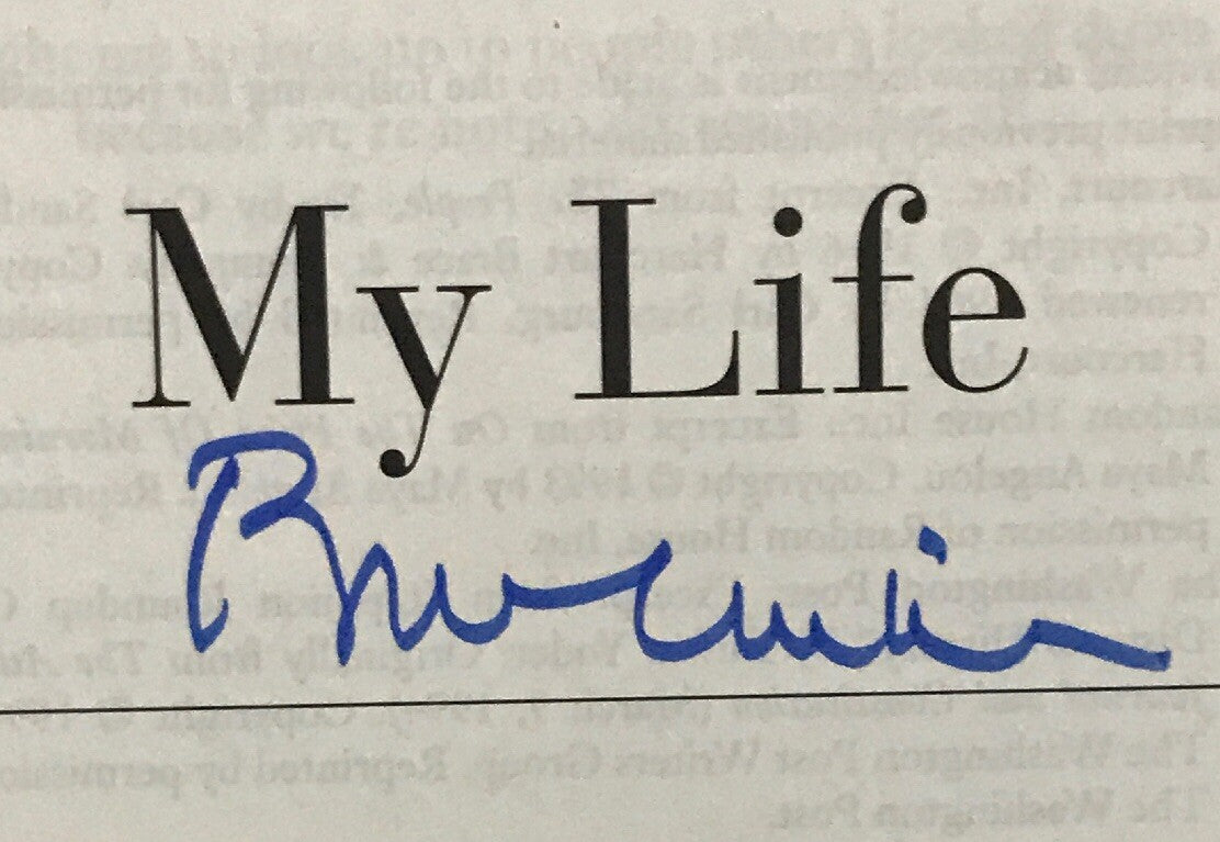 Bill Clinton President My Life Hard Cover Book Signed Mint Proof CBM COA
