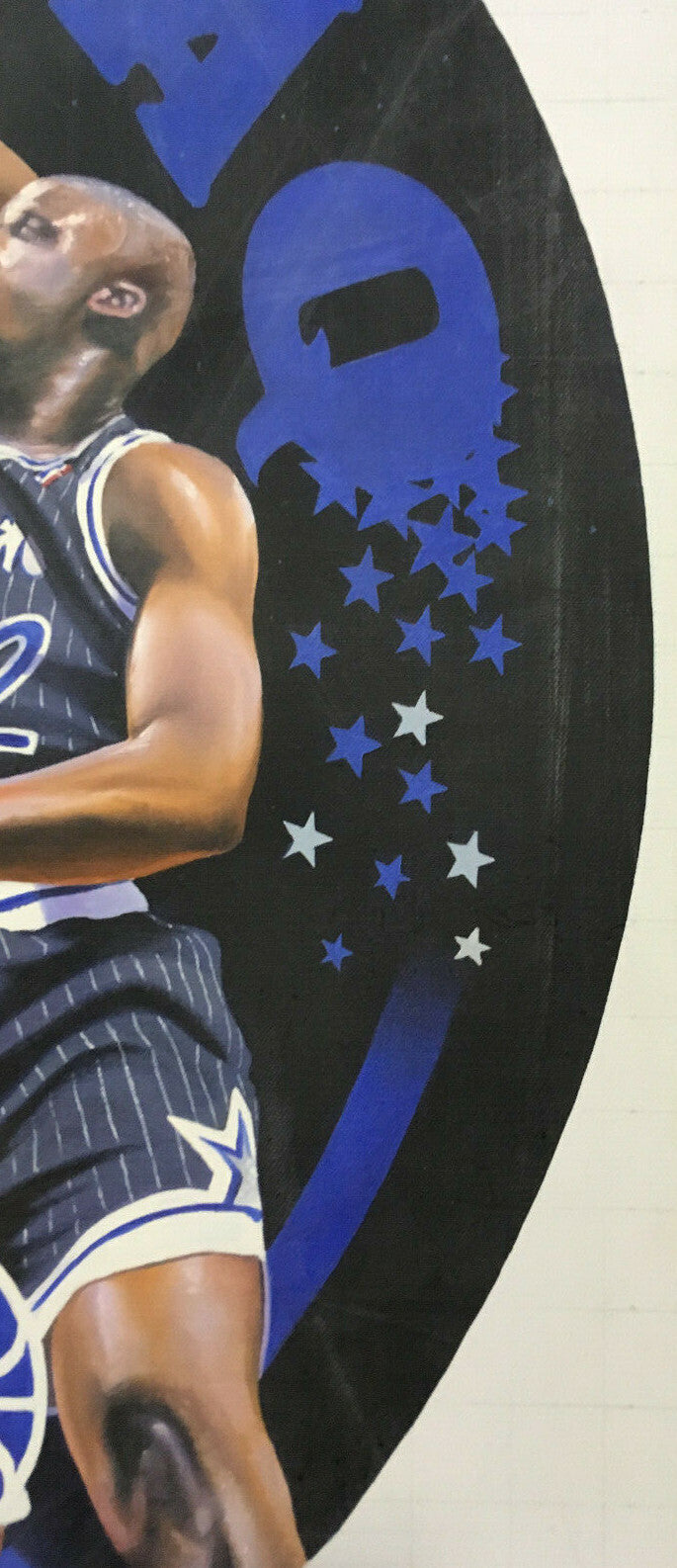 Terrence Fogarty signed original Shaquille O'Neal Shaq canvas oil painting 1/1