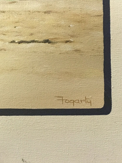 Don Mattingly Original Painting Canvas Terrence Fogarty Signed Framed 1/1 Coa