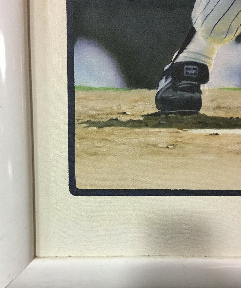 Don Mattingly Original Painting Canvas Terrence Fogarty Signed Framed 1/1 Coa
