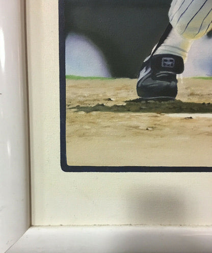 Don Mattingly Original Painting Canvas Terrence Fogarty Signed Framed 1/1 Coa