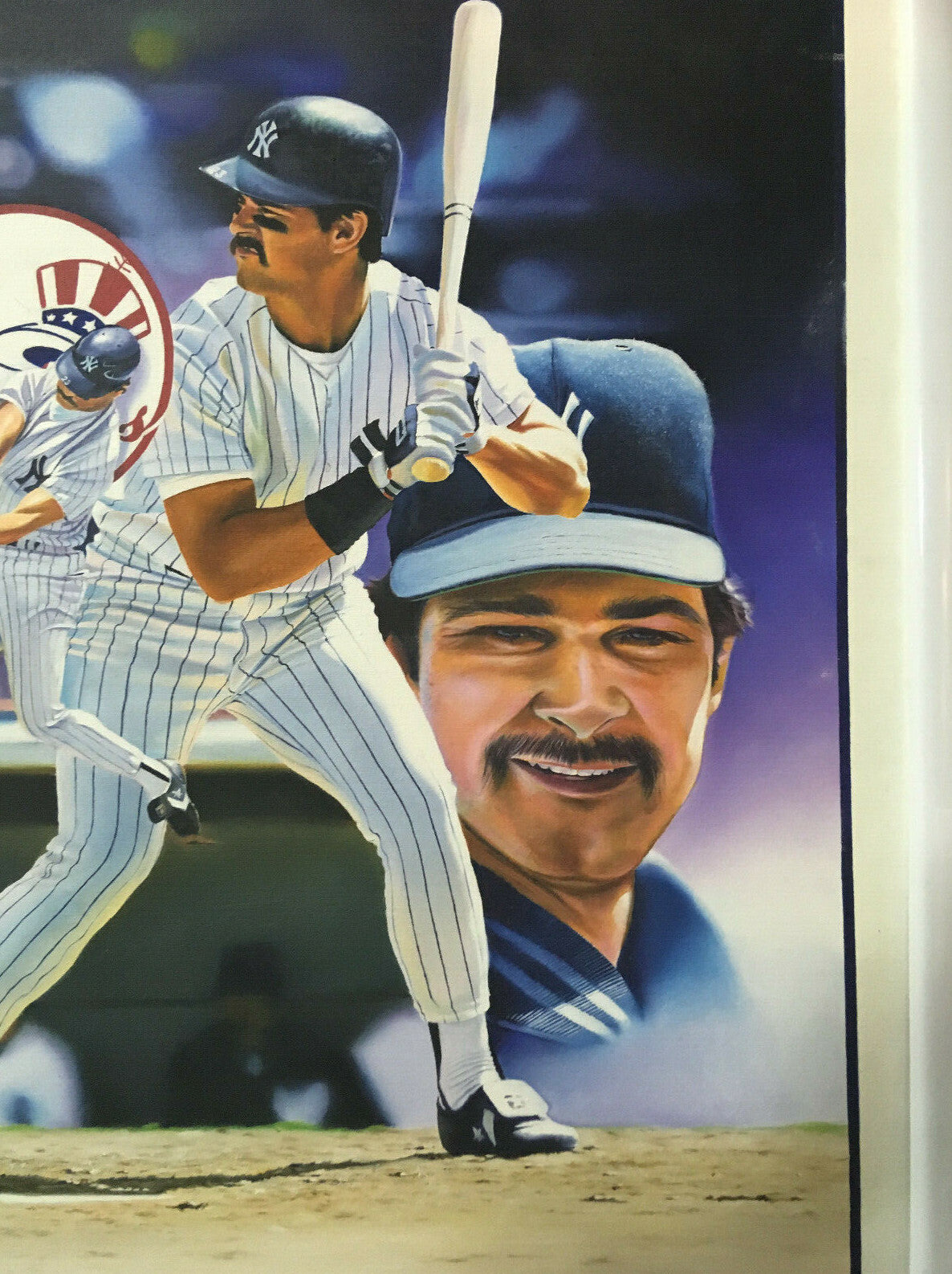 Don Mattingly Original Painting Canvas Terrence Fogarty Signed Framed 1/1 Coa