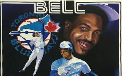 George Bell Artist Fogarty signed original Oil Painting canvas COA 1/1 Blue Jays