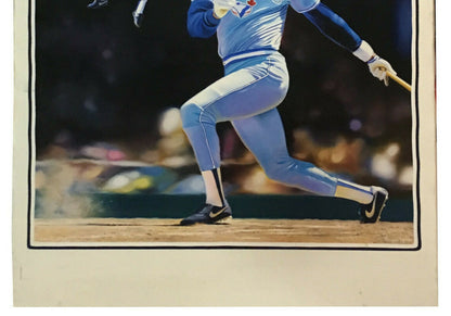 George Bell Artist Fogarty signed original Oil Painting canvas COA 1/1 Blue Jays