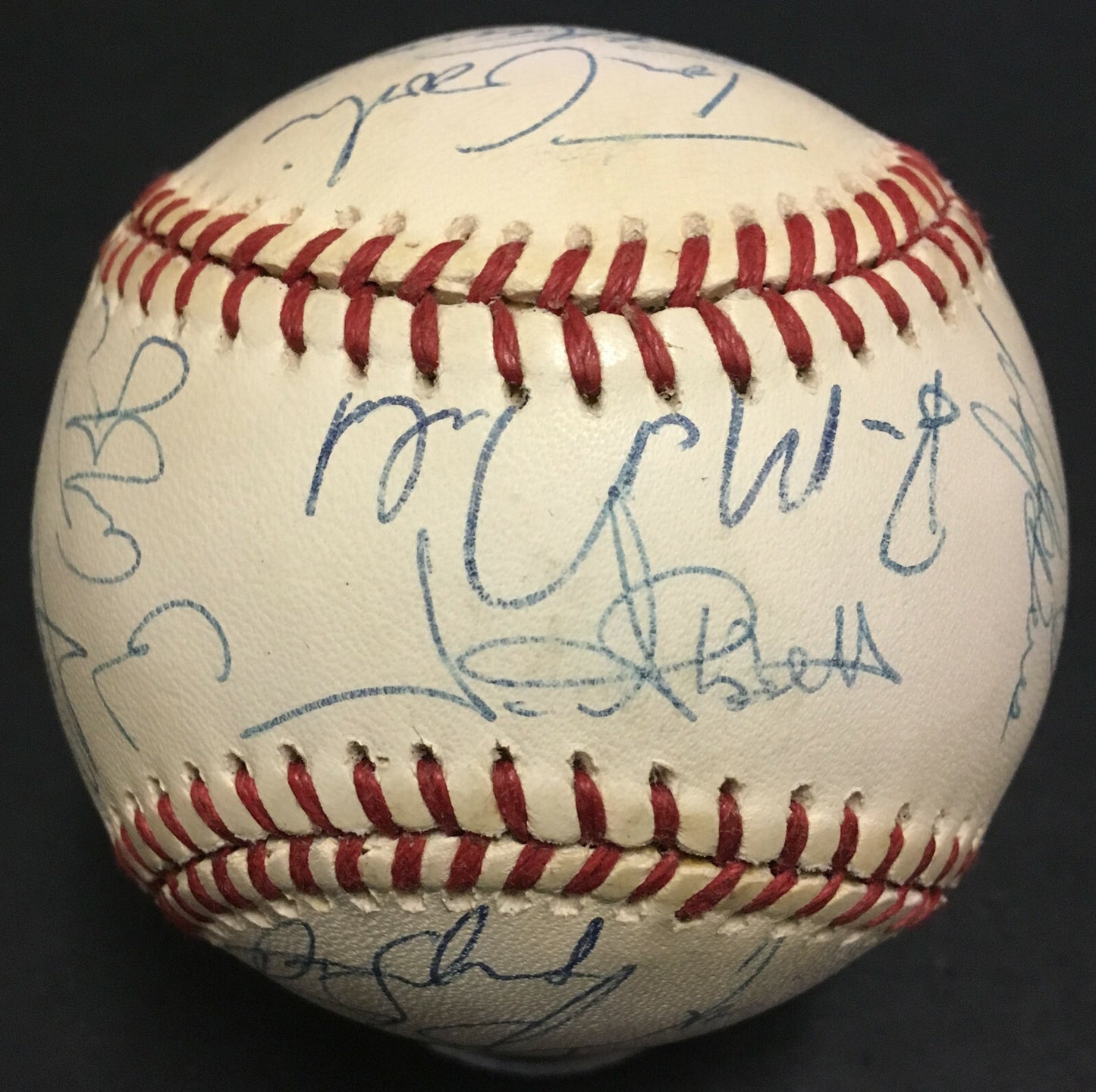 1988 USA Olympic team signed baseball 20 auto Jim Abbott Tino Martinez CBM  COA
