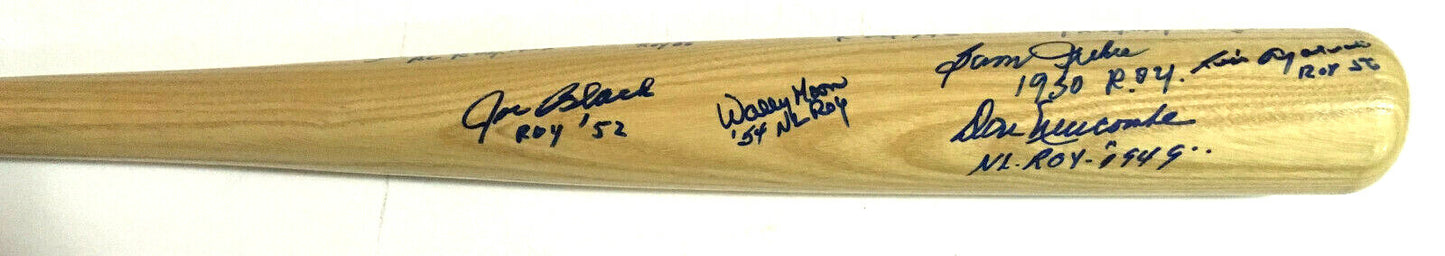 Willie Mays signed ROY 1951 Cooperstown bat 15 auto JSA LOA Frank Robinson