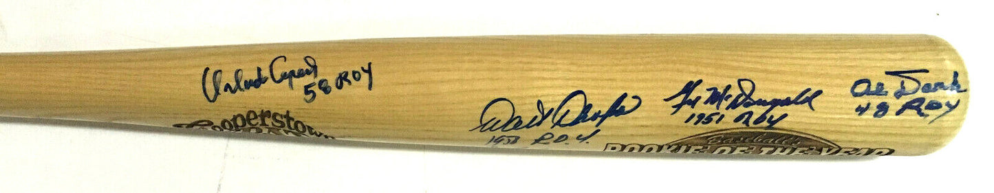 Willie Mays signed ROY 1951 Cooperstown bat 15 auto JSA LOA Frank Robinson