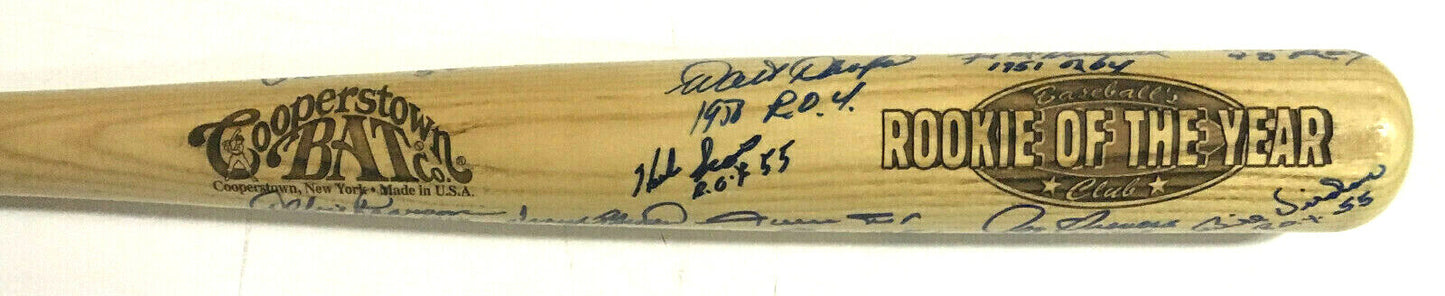 Willie Mays signed ROY 1951 Cooperstown bat 15 auto JSA LOA Frank Robinson