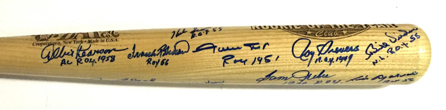 Willie Mays signed ROY 1951 Cooperstown bat 15 auto JSA LOA Frank Robinson