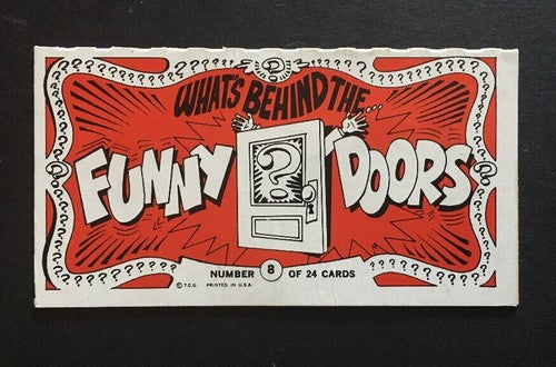 1970 TOPPS FUNNY DOORS TEST SET RARE CARD #8 Castle  Nice Crisp Sharp Corners