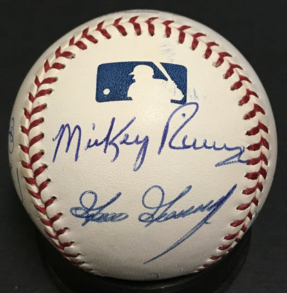 Yogi Berra Don Larsen signed Yankees legends baseball 13 auto Don Zimmer CBM COA