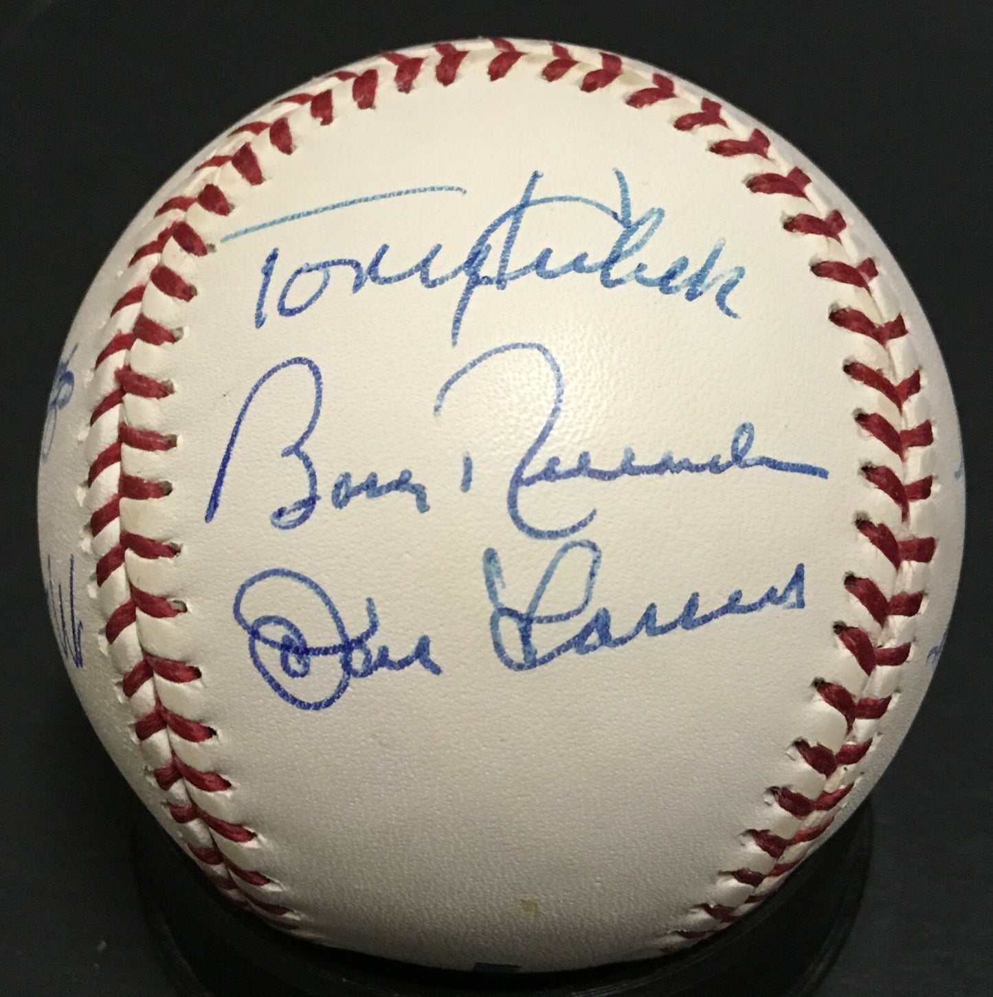 Yogi Berra Don Larsen signed Yankees legends baseball 13 auto Don Zimmer CBM COA