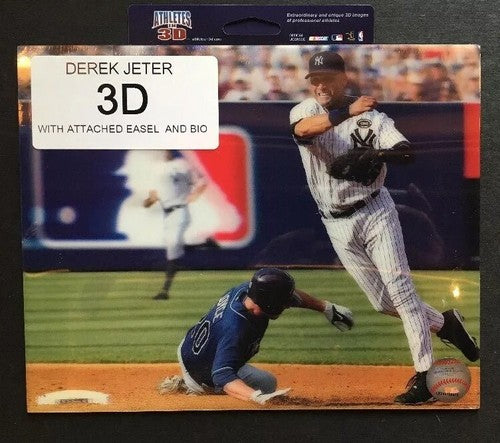 Derek Jeter 3D Photo 8x10 #2 Action 2010 Gms  Steinbrenner Patch Mlb Holo RARE