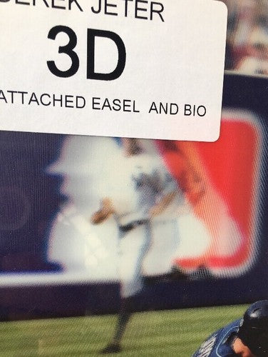 Derek Jeter 3D Photo 8x10 #2 Action 2010 Gms  Steinbrenner Patch Mlb Holo RARE