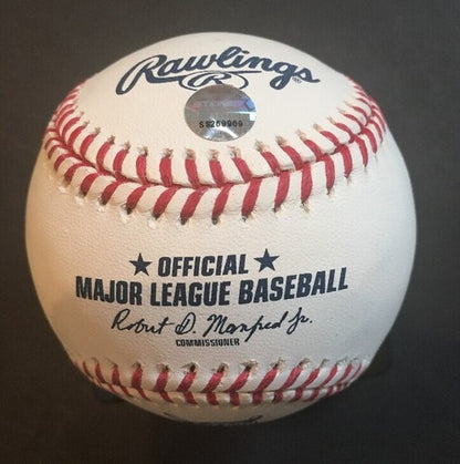GARY SANCHEZ Signed 2017 Home Run Derby Baseball STEINER Coa Rookie Auto Yankees