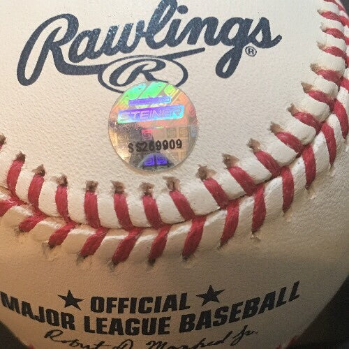 GARY SANCHEZ Signed 2017 Home Run Derby Baseball STEINER Coa Rookie Auto Yankees