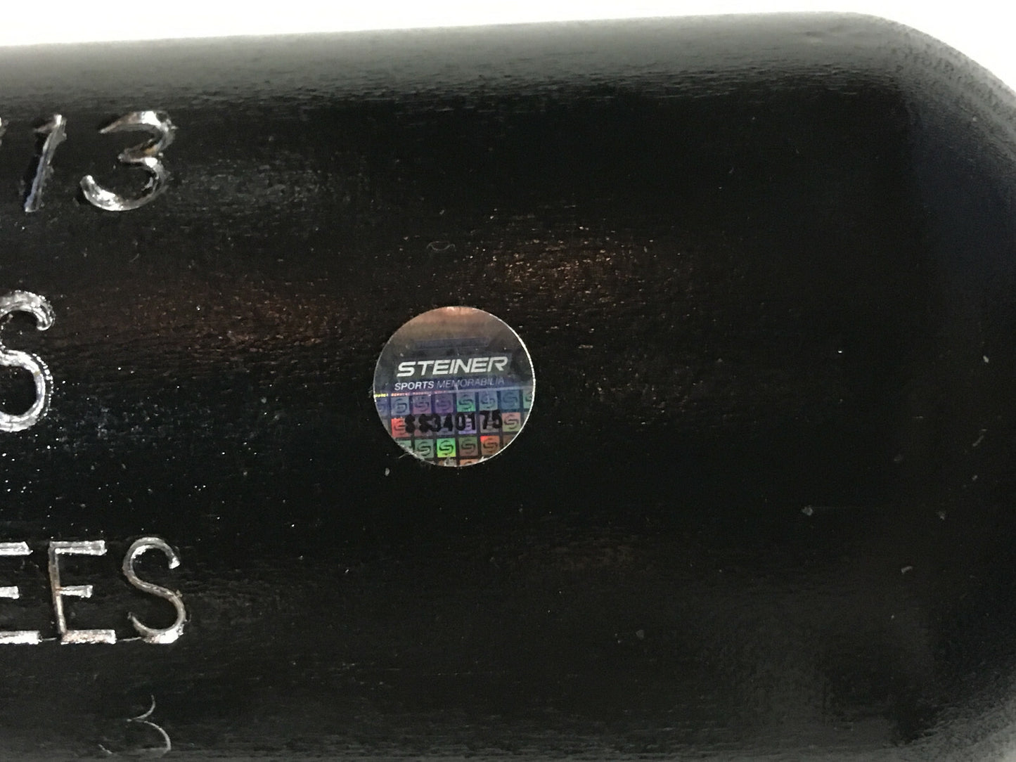 Aaron Hicks Yankees signed game model LS baseball bat mint autograph Steiner COA
