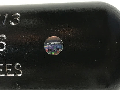 Aaron Hicks Yankees signed game model LS baseball bat mint autograph Steiner COA