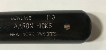 Aaron Hicks Yankees signed game model LS baseball bat mint autograph Steiner COA