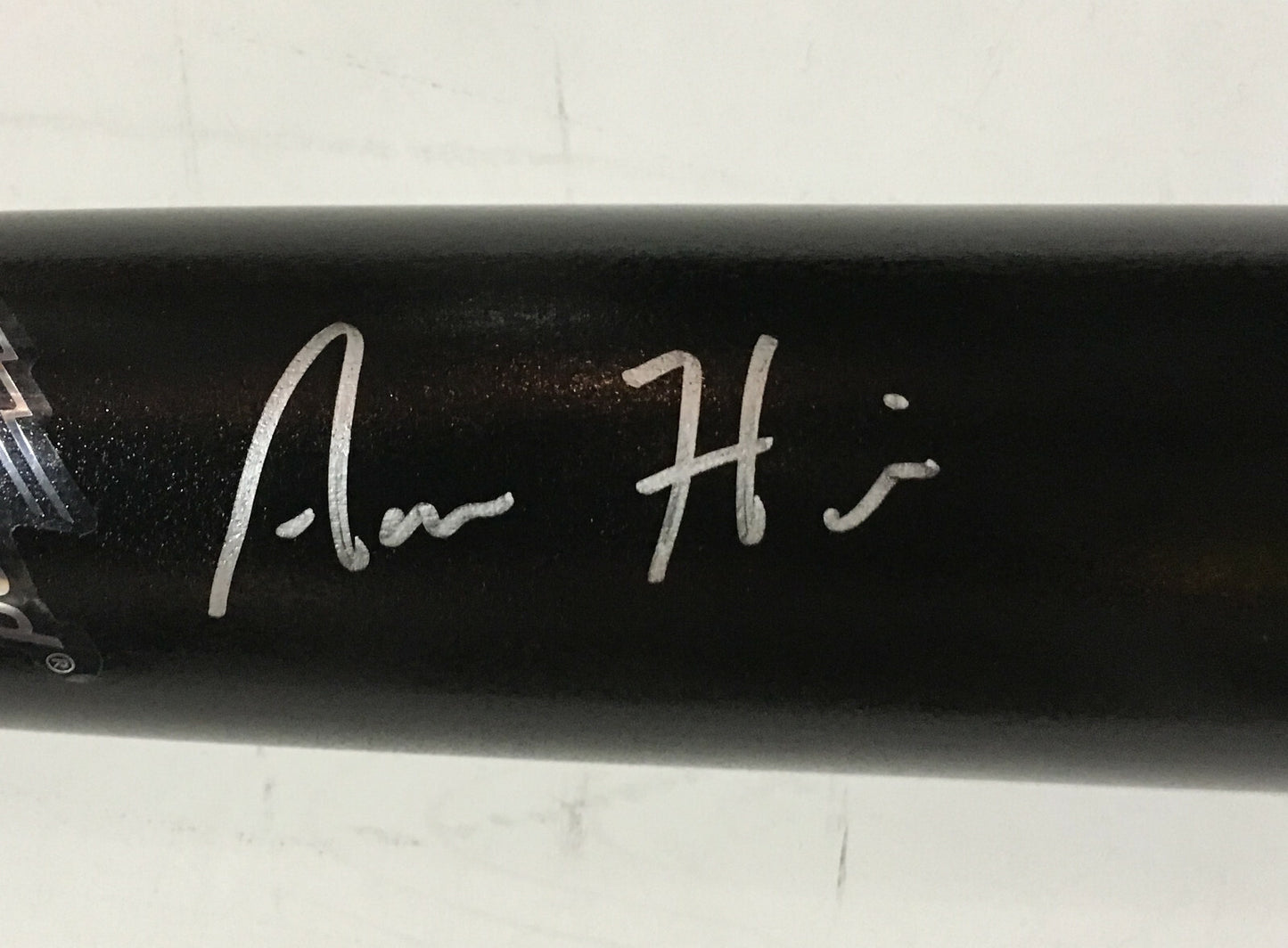 Aaron Hicks Yankees signed game model LS baseball bat mint autograph Steiner COA