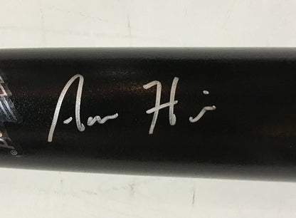 Aaron Hicks Yankees signed game model LS baseball bat mint autograph Steiner COA