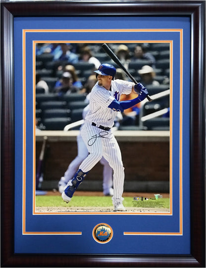 Jeff McNeil signed 16x20 photo framed Mets Coin Rookie Autograph Fanatics COA