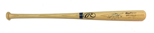Mike Piazza signed Game used issued Mets Big Stick Bat autograph PSA/DNA COA