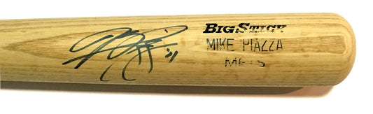 Mike Piazza signed Game used issued Mets Big Stick Bat autograph PSA/DNA COA