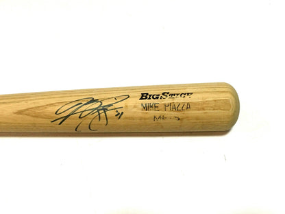 Mike Piazza signed Game used issued Mets Big Stick Bat autograph PSA/DNA COA
