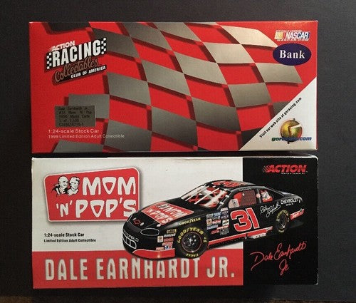 1996 Dale Earnhardt Jr #31 Mom N Pop's Chevrolet Action 1:24 Limited Ed Bank NEW