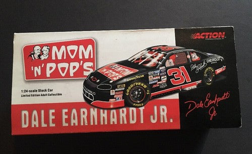 1996 Dale Earnhardt Jr #31 Mom N Pop's Chevrolet Action 1:24 Limited Ed Bank NEW