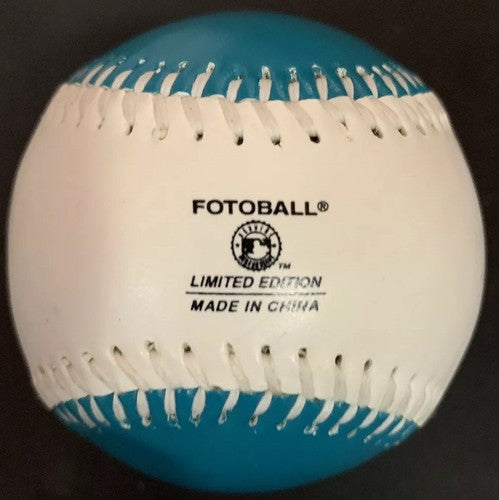 Devon White Signed Florida Marlins logo baseball Fotoball Mint autograph CBM COA