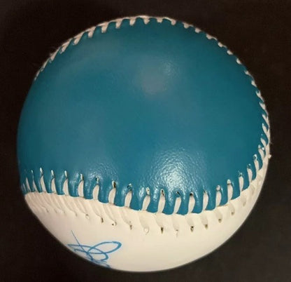 Devon White Signed Florida Marlins logo baseball Fotoball Mint autograph CBM COA