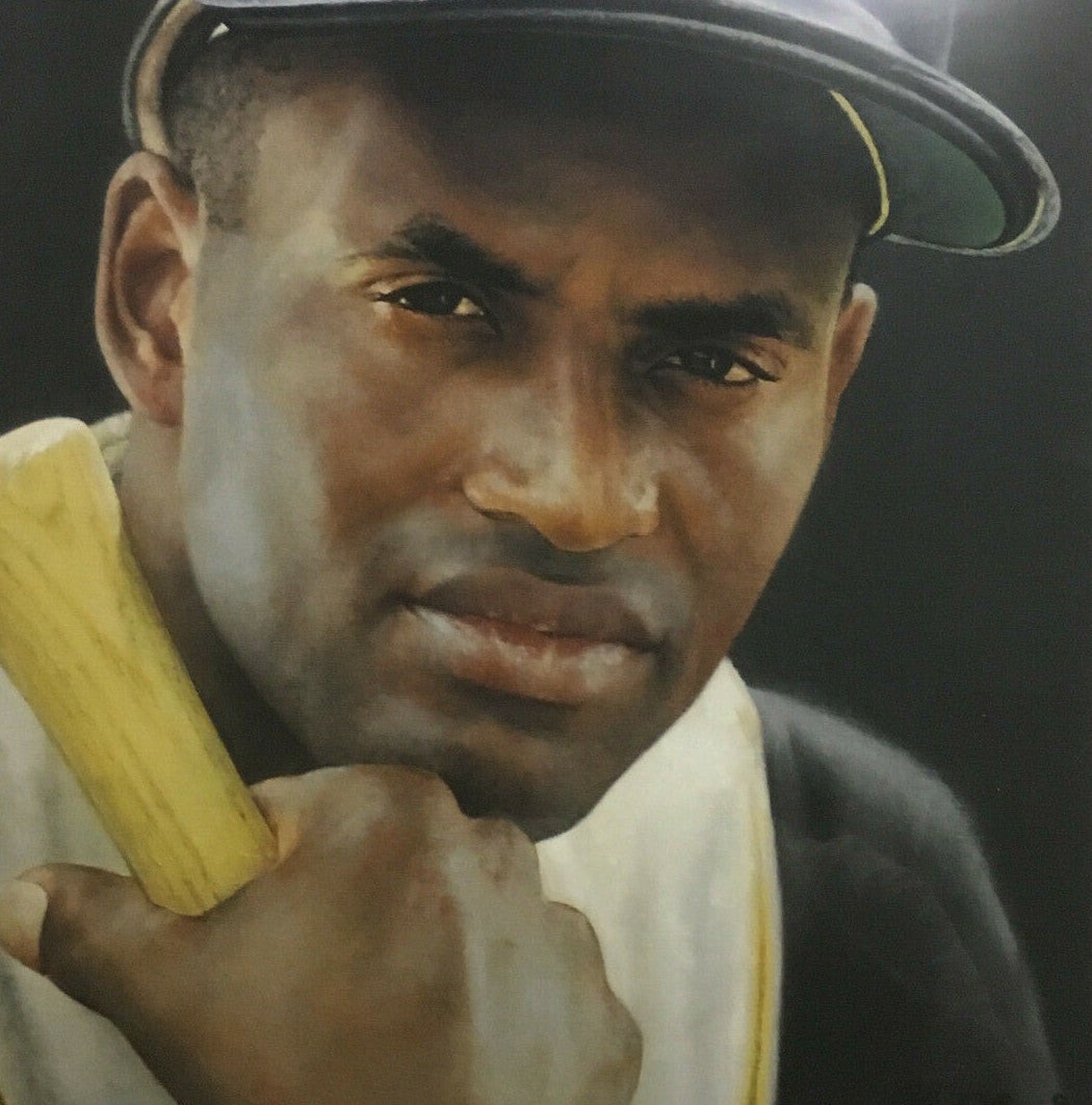 Roberto Clemente Pirates 18x24 Ron Stark Giclee Canvas Art framed LE /300