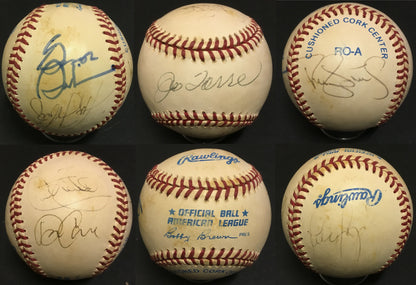 1996 NY Yankees team signed AL Baseball 7 Auto George Steinbrenner Joe Torre COA