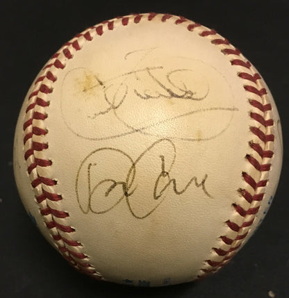 1996 NY Yankees team signed AL Baseball 7 Auto George Steinbrenner Joe Torre COA