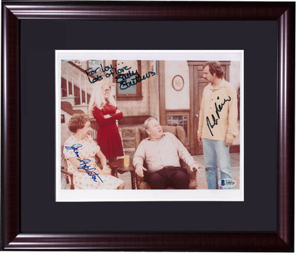 All in the Family signed 8x10 photo framed 3 Auto Jean Stapleton Ranier BAS LOA