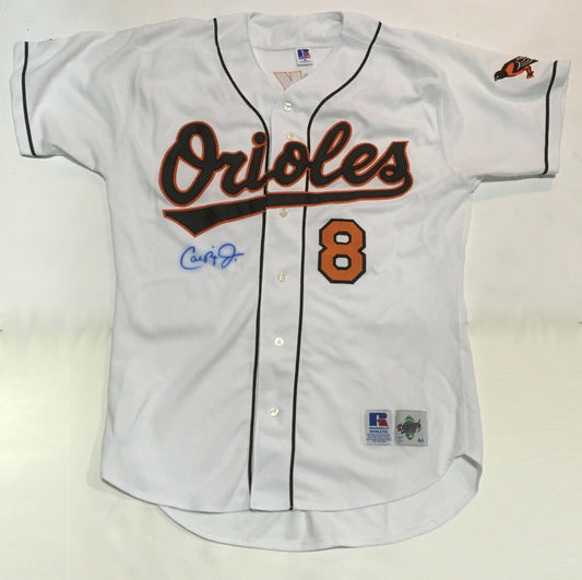 Cal Ripken Jr signed Russell Athletic Diamond Authentic Orioles jersey auto COA