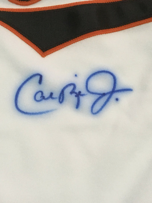 Cal Ripken Jr signed Russell Athletic Diamond Authentic Orioles jersey auto COA