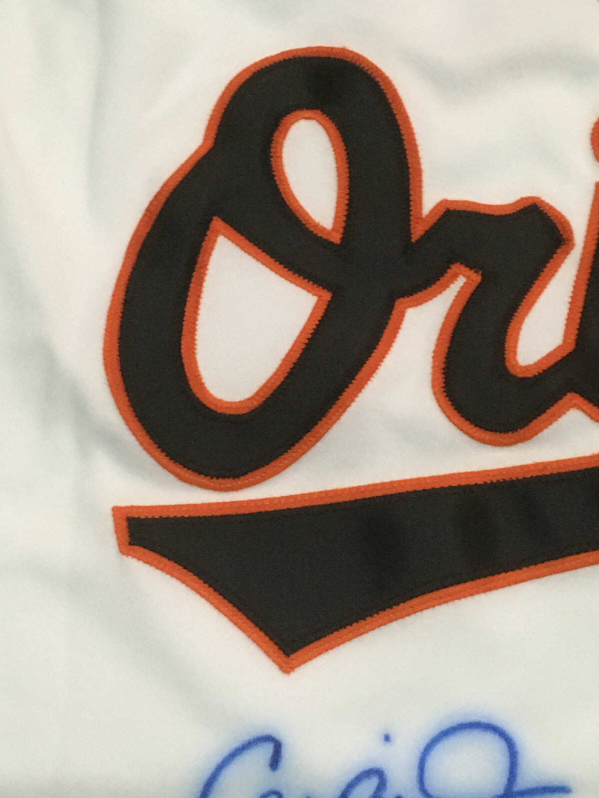 Cal Ripken Jr signed Russell Athletic Diamond Authentic Orioles jersey auto COA