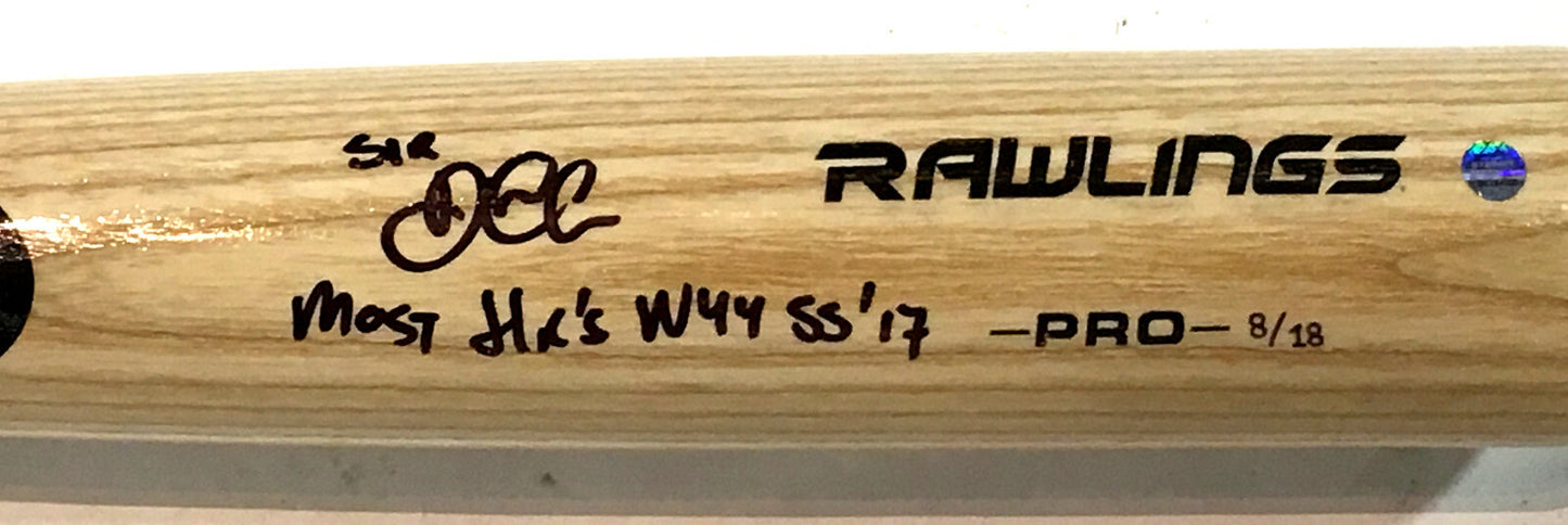 Didi Gregorius signed  bat most HR NYY SS 17 Steiner COA /18 Ny Yankees Rare