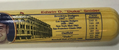 Duke Snider Dodgers signed Cooperstown baseball bat mint autograph HOF JSA