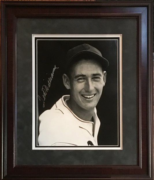 Ted Williams Red Sox signed 11x14 1939 Rookie photo framed Suede Autograph JSA