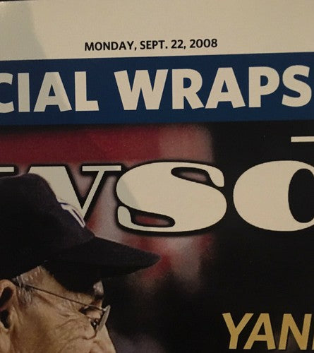 YOGI BERRA 12x18 Newsday PHOTO Poster FINAL GAME YANKEE STADIUM It’s Over 2008