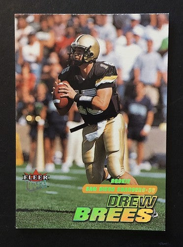 Drew Brees Fleer Ultra 2001 Rookie card # 260 Mint Le /2499 Rc