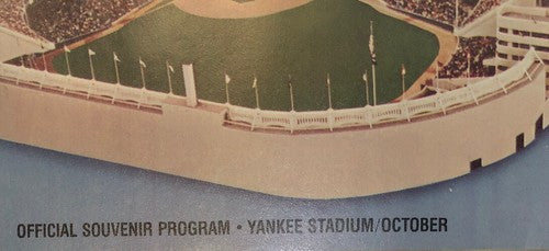 1981 ALDS Yankees v Brewers Official Souvenir Program Yankee Stadium October