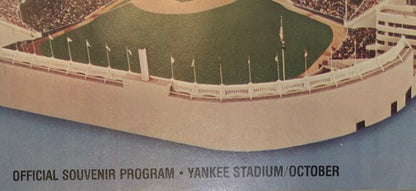 1981 ALDS Yankees v Brewers Official Souvenir Program Yankee Stadium October