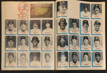 1981 ALDS Yankees v Brewers Official Souvenir Program Yankee Stadium October