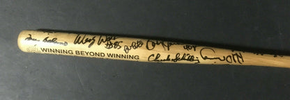 NY Legends signed mini baseball bat 15+ auto Bobby Richardson Harrelson Cbm COA
